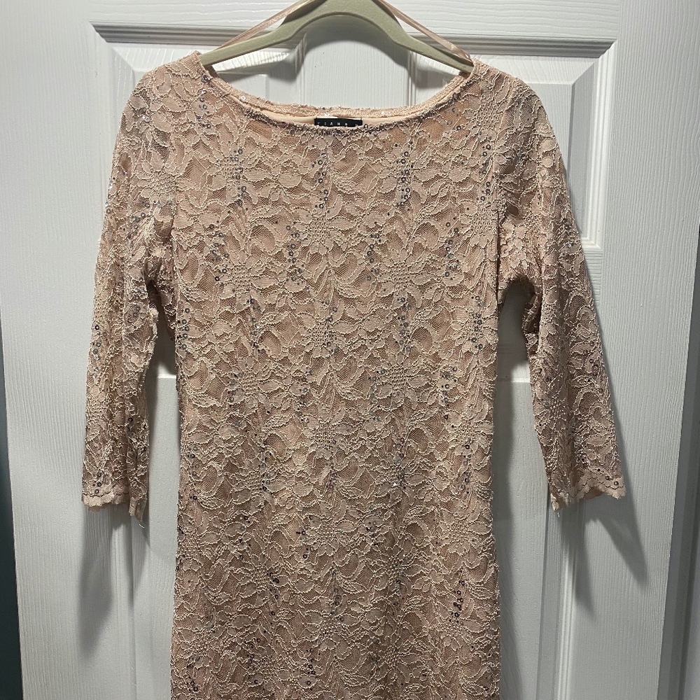 Rose Gold Dress with lace & sparkles
